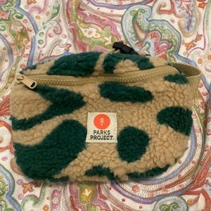 Parks Project Green and Tan Crossbody Bag